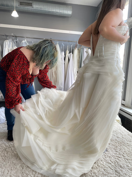 Upcycled Custom Wedding Dress - Sarah Tremain