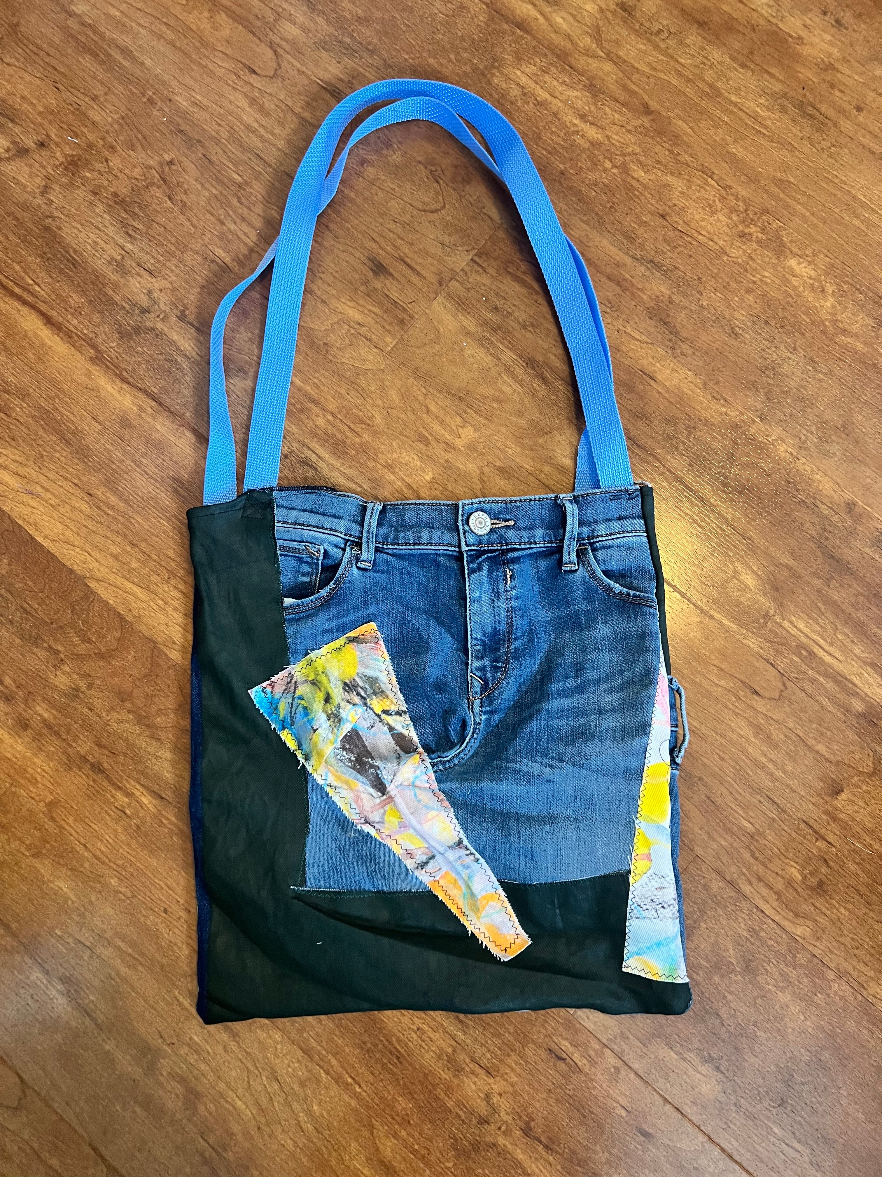 Upcycled Tote Bag - One-of-a-Kind Pieced Design | Sarah Tremain
