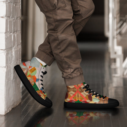 2026 Edition High Top Canvas Shoes - Artistic Sneakers with Original Art