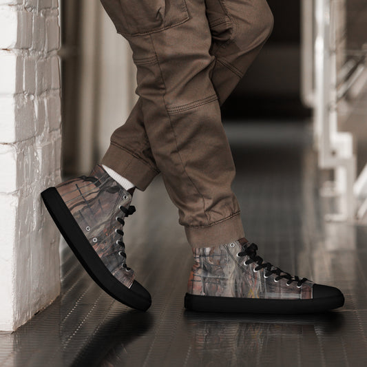 2026 Edition High Top Canvas Shoes - Artistic Sneakers with Original Art